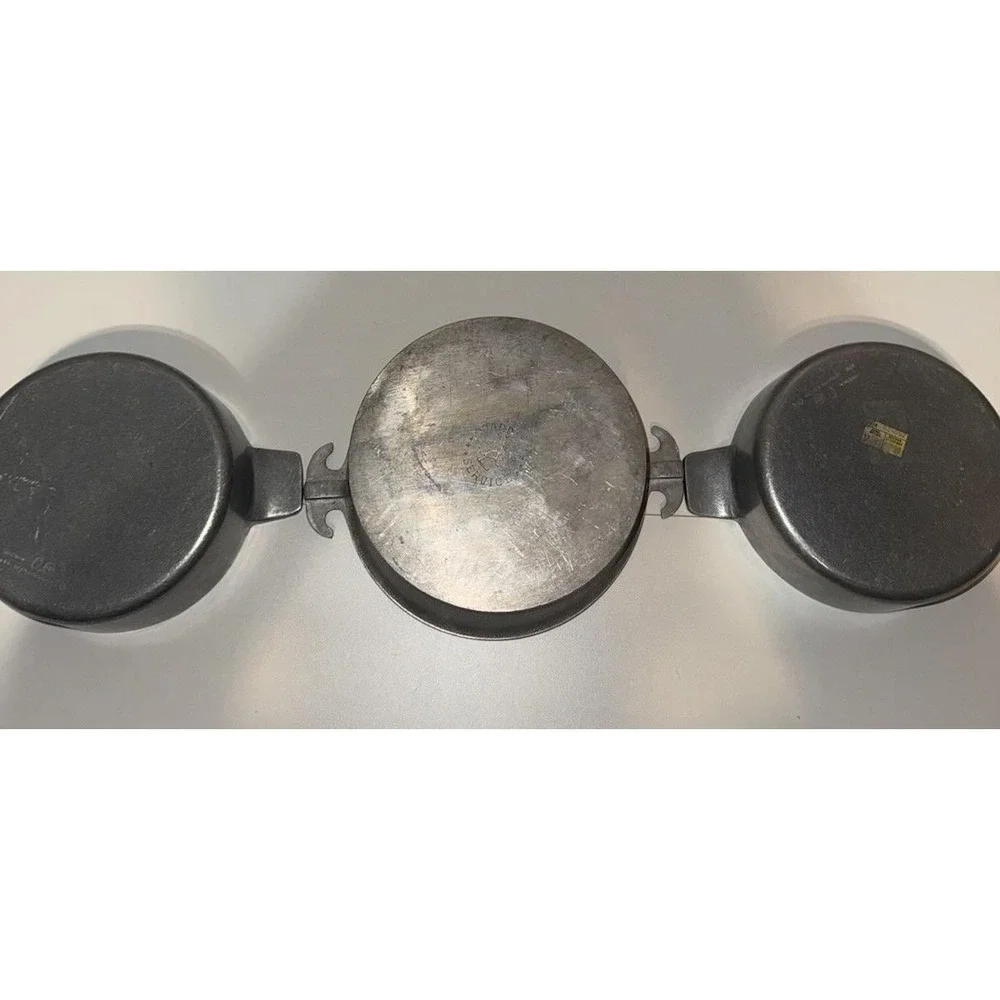 Vintage Lot of 3 Guardian Service Ware Aluminum Pots - No Lids